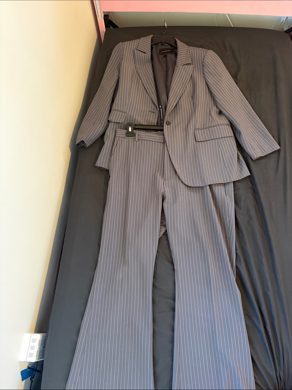 Banana Republic Gray Pinstripe Women's Blazer and Trousers